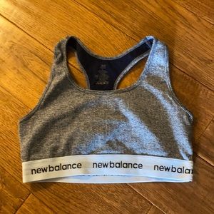 Gray New balance training bra